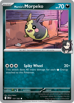 Marnie's Morpeko #137 — Pokemon Destined Rivals