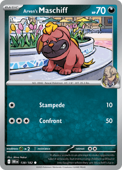 Arven's Maschiff #138 — Pokemon Destined Rivals