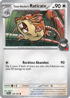 Team Rocket's Raticate #148 — Pokemon Destined Rivals