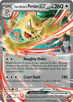 Team Rocket's Persian ex #150 — Pokemon Destined Rivals
