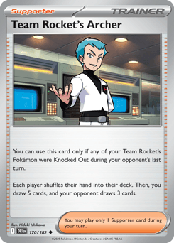 Team Rocket's Archer #170 — Pokemon Destined Rivals