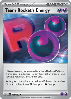 Team Rocket's Energy #182 — Pokemon Destined Rivals