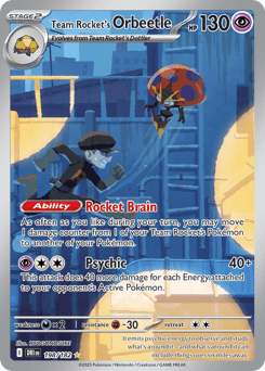 Team Rocket's Orbeetle #198 — Pokemon Destined Rivals