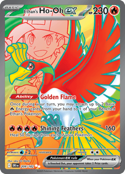 Ethan's Ho-Oh ex #209 — Pokemon Destined Rivals