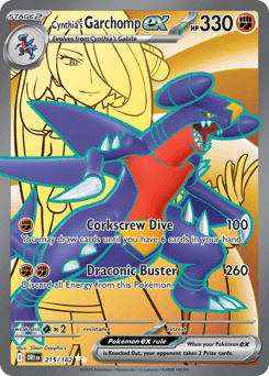 Cynthia's Garchomp ex #215 — Pokemon Destined Rivals