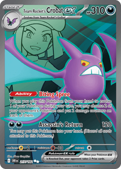 Team Rocket's Crobat ex #217 — Pokemon Destined Rivals