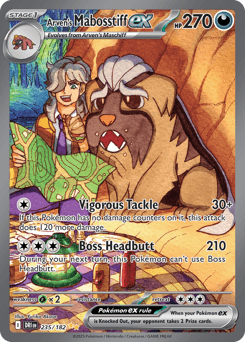 Arven's Mabosstiff ex #235 — Pokemon Destined Rivals
