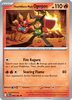 Hearthflame Mask Ogerpon #44 — Pokemon Destined Rivals