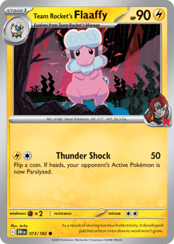 Team Rocket's Flaaffy #73 — Pokemon Destined Rivals