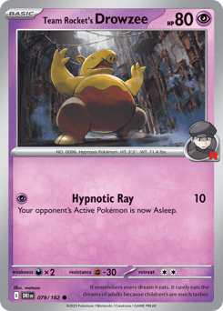 Team Rocket's Drowzee #79 — Pokemon Destined Rivals