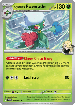 Cynthia's Roserade #8 — Pokemon Destined Rivals