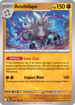 Annihilape #92 — Pokemon Destined Rivals