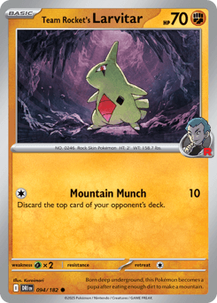 Team Rocket's Larvitar #94 — Pokemon Destined Rivals