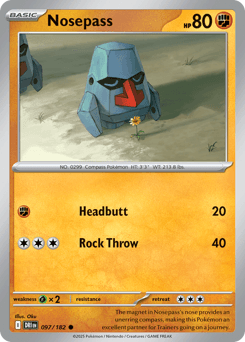 Nosepass #97 — Pokemon Destined Rivals