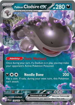 Paldean Clodsire ex #130 — Pokemon Paldea Evolved