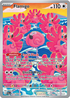 Flamigo #227 — Pokemon Paldea Evolved