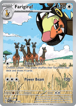 Farigiraf #228 — Pokemon Paldea Evolved