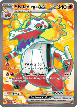 Skeledirge ex #233 — Pokemon Paldea Evolved