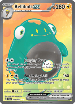 Bellibolt ex #237 — Pokemon Paldea Evolved