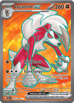 Lycanroc ex #241 — Pokemon Paldea Evolved