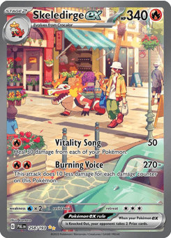 Skeledirge ex #258 — Pokemon Paldea Evolved