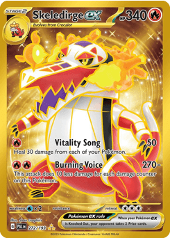 Skeledirge ex #272 — Pokemon Paldea Evolved