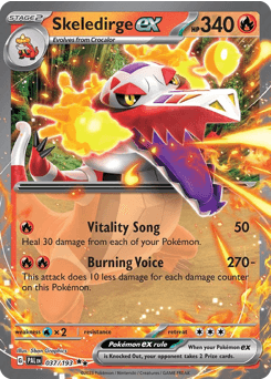 Skeledirge ex #37 — Pokemon Paldea Evolved
