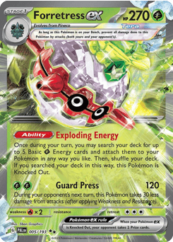 Forretress ex #5 — Pokemon Paldea Evolved