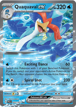 Quaquaval ex #52 — Pokemon Paldea Evolved