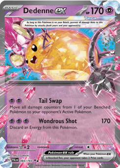 Dedenne ex #93 — Pokemon Paldea Evolved