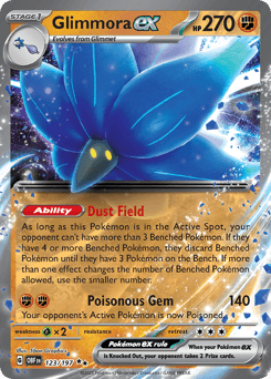 Glimmora ex #123 — Pokemon Obsidian Flames