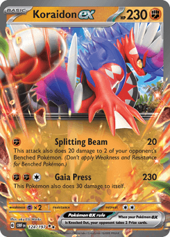 Koraidon ex #124 — Pokemon Obsidian Flames