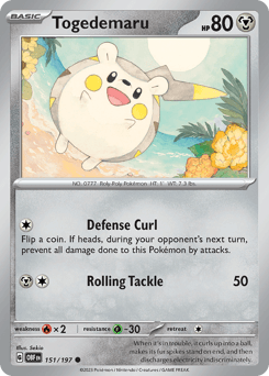 Togedemaru #151 — Pokemon Obsidian Flames