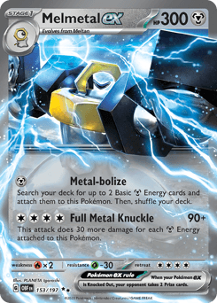 Melmetal ex #153 — Pokemon Obsidian Flames