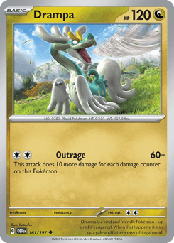Drampa #161 — Pokemon Obsidian Flames