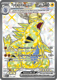 Tyranitar ex #211 — Pokemon Obsidian Flames