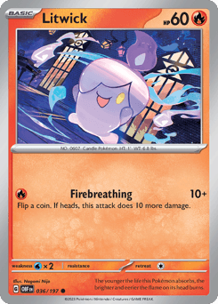 Litwick #36 — Pokemon Obsidian Flames