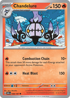 Chandelure #38 — Pokemon Obsidian Flames