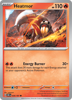 Heatmor #39 — Pokemon Obsidian Flames