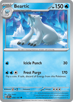 Beartic #54 — Pokemon Obsidian Flames