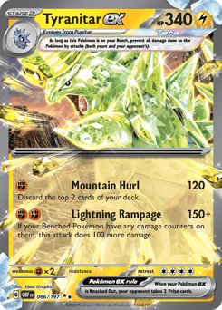 Tyranitar ex #66 — Pokemon Obsidian Flames