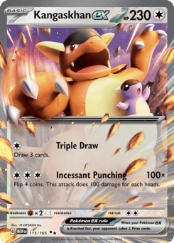 Kangaskhan ex #115 — Pokemon Scarlet & Violet 151