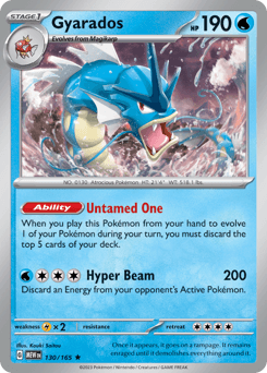 Gyarados #130 — Pokemon Scarlet & Violet 151