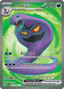 Arbok ex #185 — Pokemon Scarlet & Violet 151