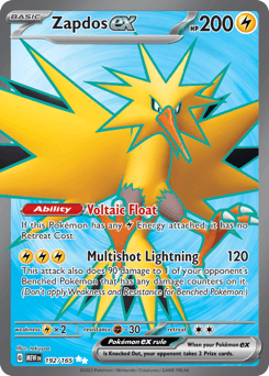 Zapdos ex #192 — Pokemon Scarlet & Violet 151