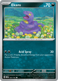 Ekans #23 — Pokemon Scarlet & Violet 151