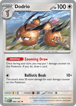 Dodrio #85 — Pokemon Scarlet & Violet 151