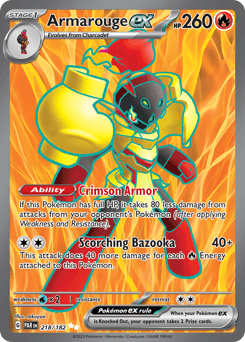 Armarouge ex #218 — Pokemon Paradox Rift