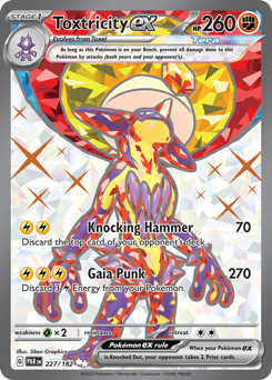 Toxtricity ex #227 — Pokemon Paradox Rift