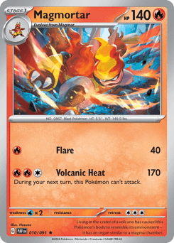 Magmortar #10 — Pokemon Paldean Fates